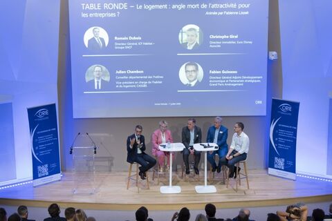 La table ronde « Le logement : angle mort de l’attractivité pour les entreprises ? », Tour EQHO